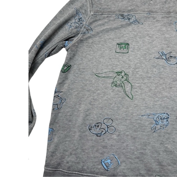 Disney Ink and Paint Gray Sweatshirt - Picture 6 of 10
